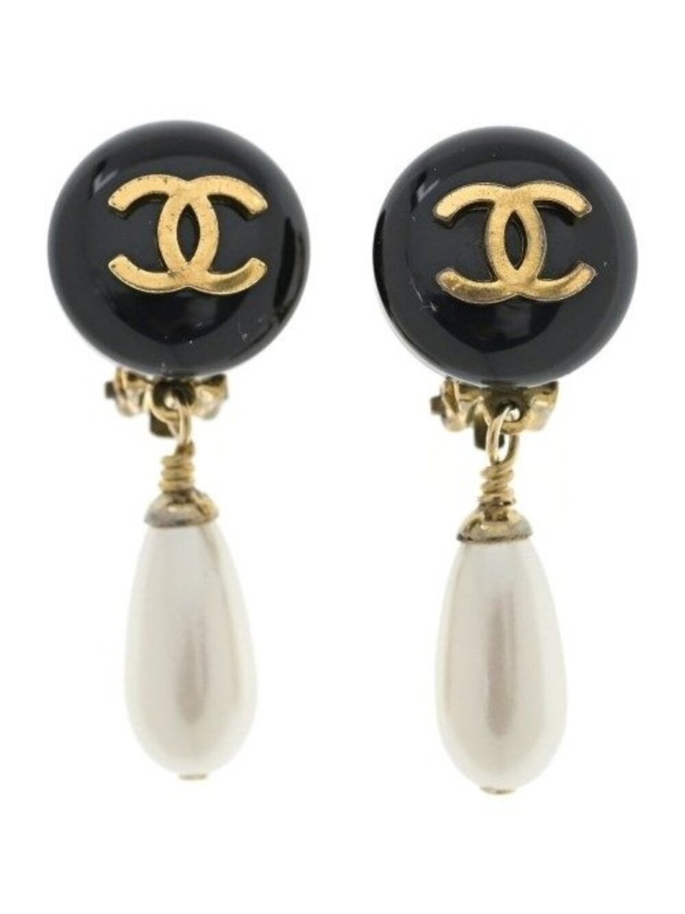 Chanel Earrings CC Logo Pearl 94A